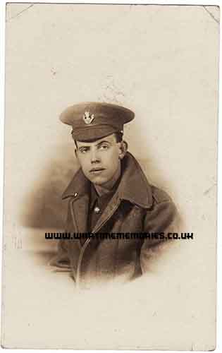 I have always been told that this is Ernest Richards, but the cap badge is not the KOYLI